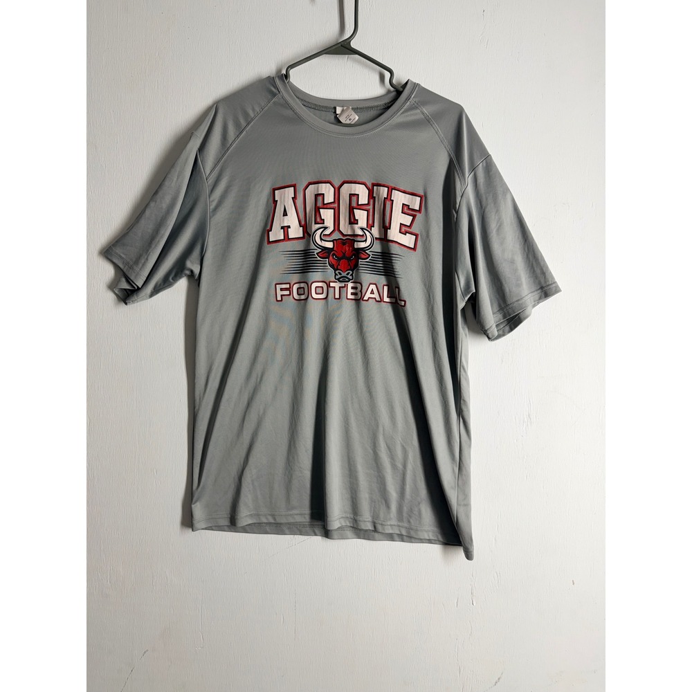 Paragon Aggie Football Graphic T-Shirt Gray UPF 50+ Mens XL Performance Tee